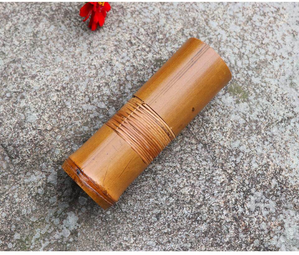 Japanese Handmade Bamboo Flower Vase - Image 3