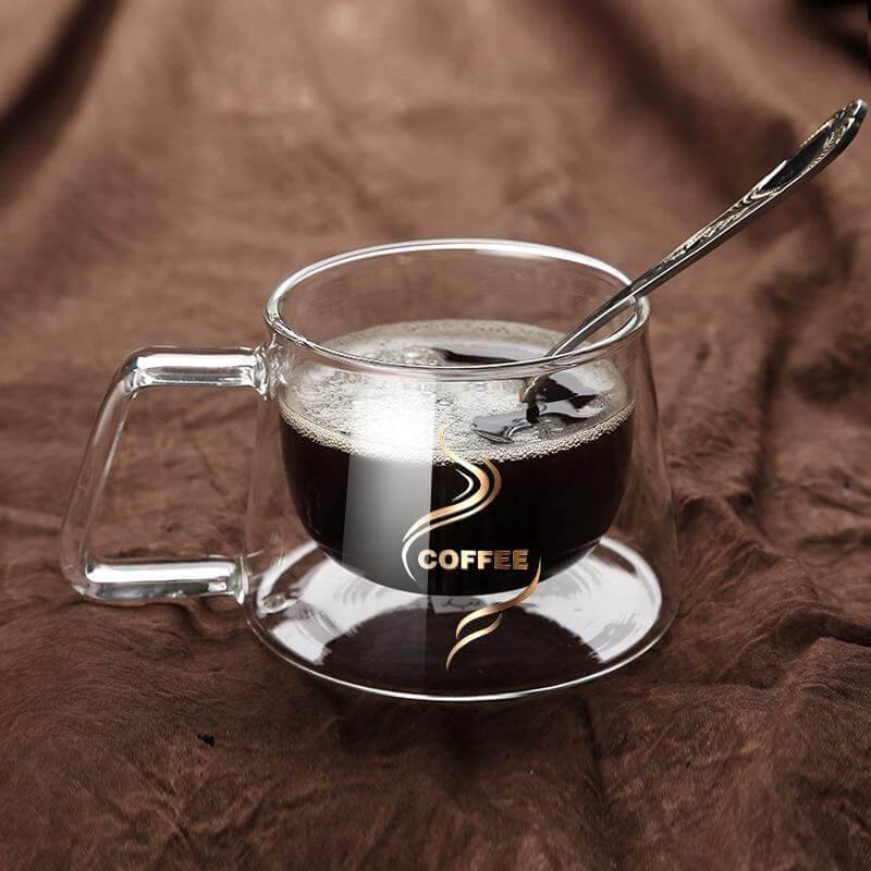 Double Glass High Temperature Coffee Cup - Image 2