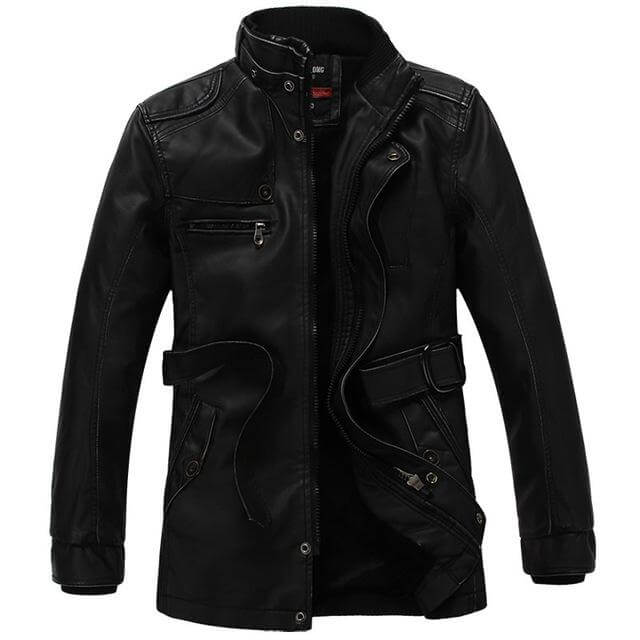 Winter Stylish Leather Jacket - Image 3