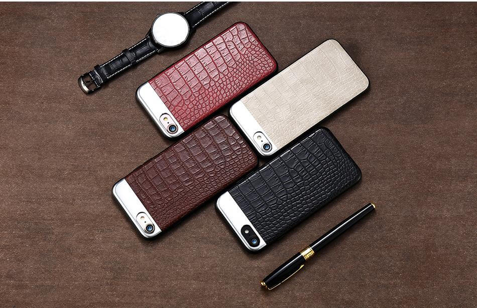Luxury Protection iPhone 6&7 Case Metal Leather Case - Image 1