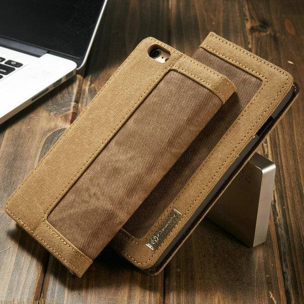 Jeans Leather Flip Wallet Iphone X Case - Image 3