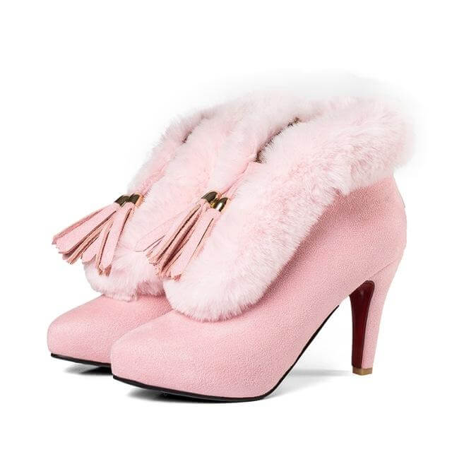 Ankle Heel Pointed Winter Boots - Image 3
