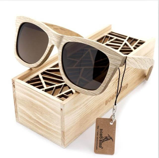 Handmade Wood Wooden Sunglasses - Image 2
