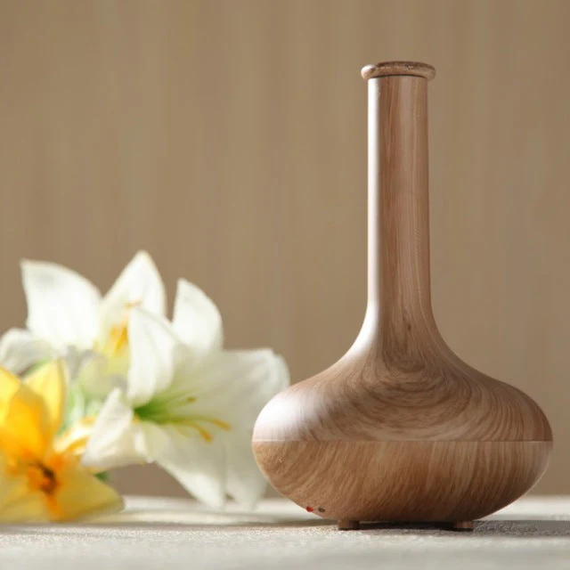 Light Wood 160ml Ultrasonic Mist Maker Air Humidifier - Image 1