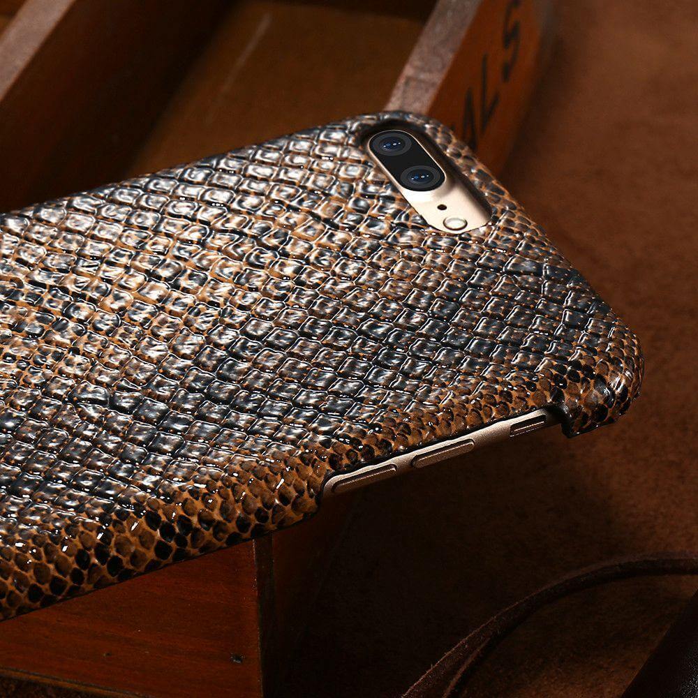 Luxury Crocodile Snake Leather Case For Iphone - Image 2