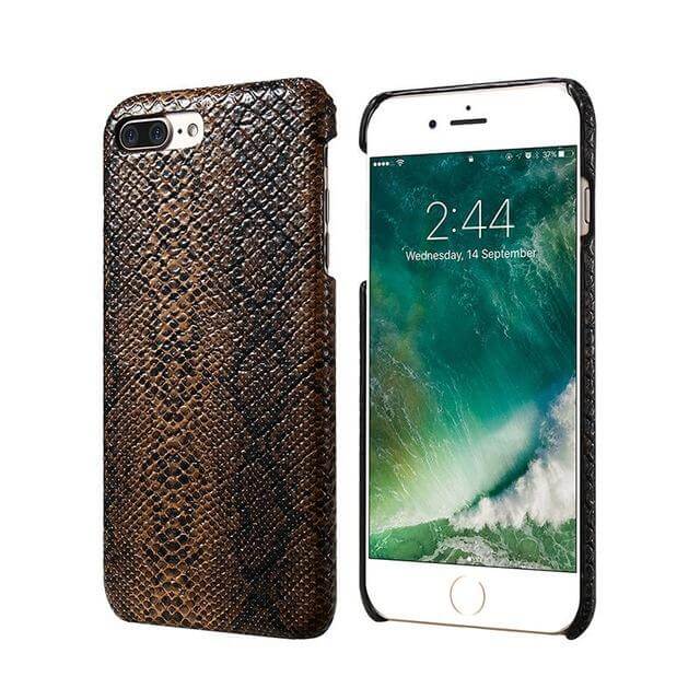 Luxury Crocodile Snake Leather Case For Iphone - Image 3