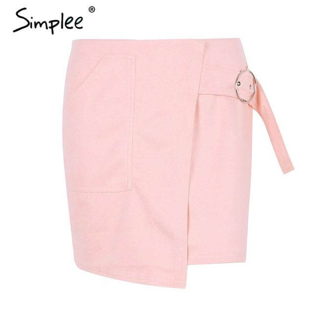 Suede Leather Pencil Skirt - Image 3