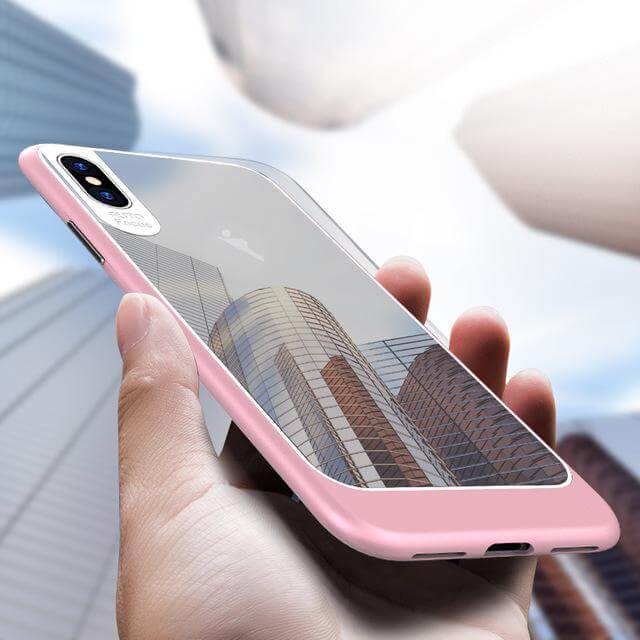 iPhone X Luxury Hybrid Transparent  Clear SlimHard Back Cover Case - Image 3