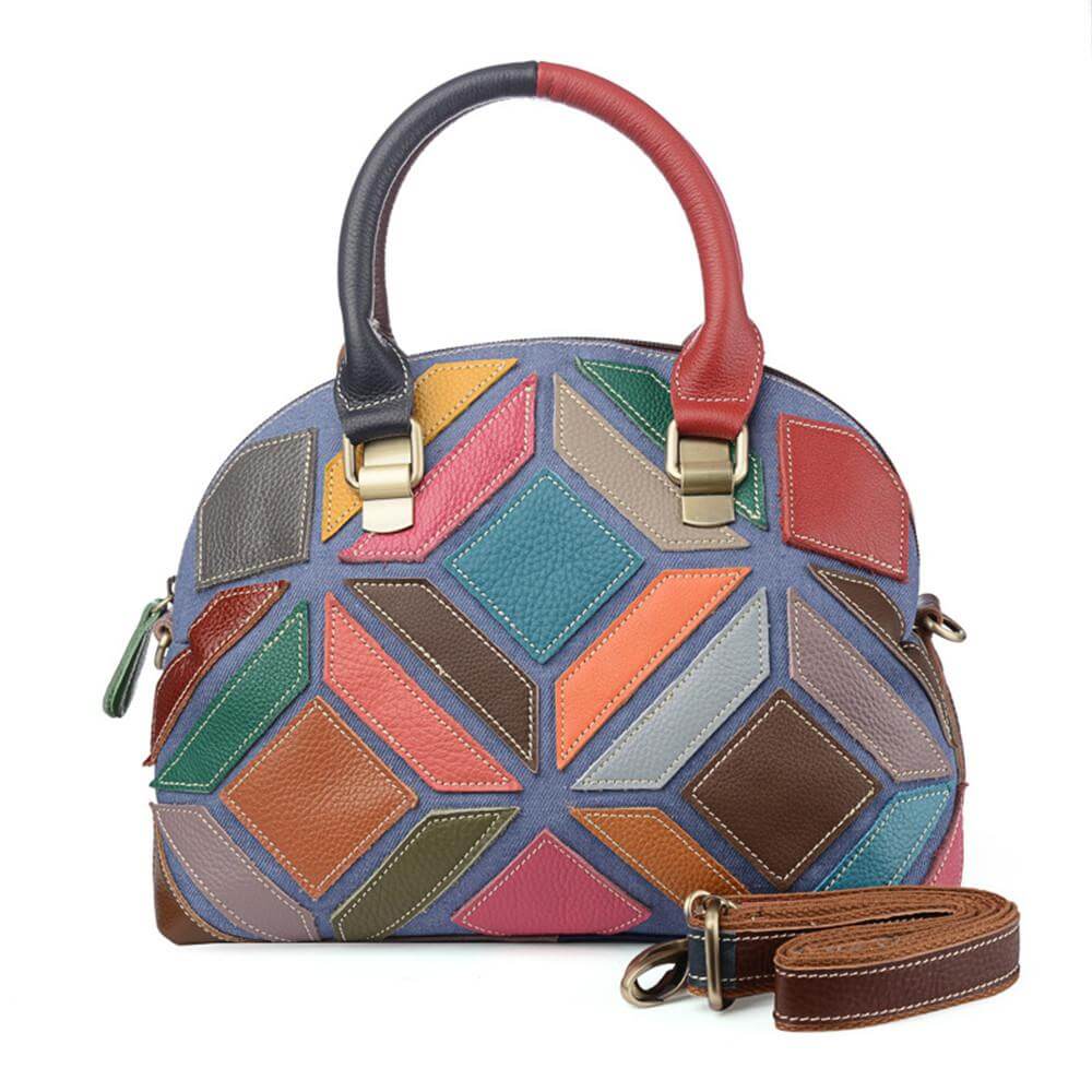 Leather Colorful Women’s Shoulder Bag