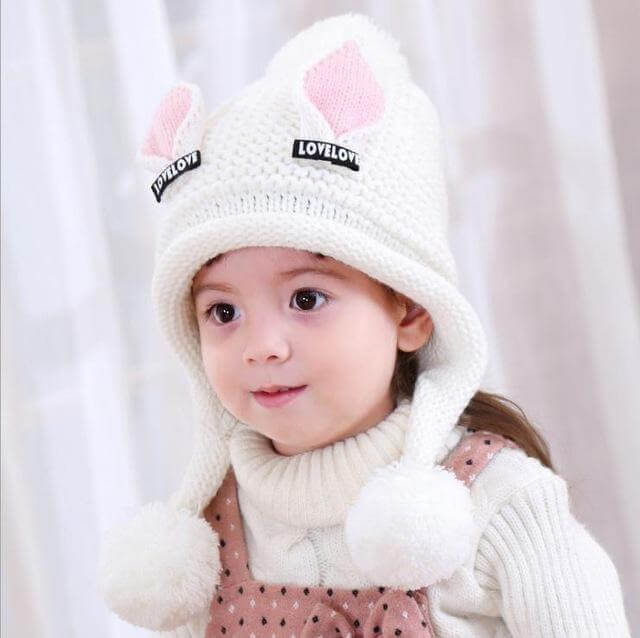 Baby Girl Earflaps hat - Image 3