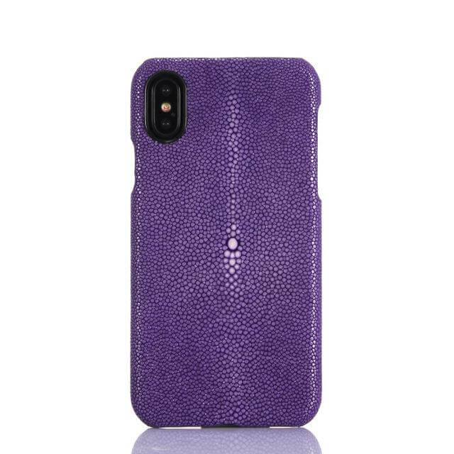 Fashion Pearl Fish Skin Leather Iphone X Case - Image 2