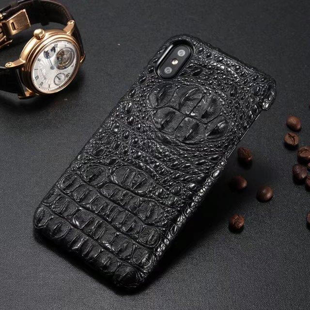 5 colors New Crocodile Pattern Real Natural Cow Skin Genuine Leather for iphoneX - Image 2