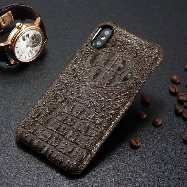 5 colors New Crocodile Pattern Real Natural Cow Skin Genuine Leather for iphoneX - Image 3