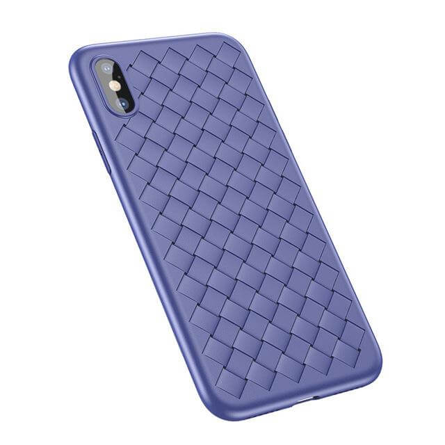 Luxury Grid Weaving Case For iPhone X - Image 2