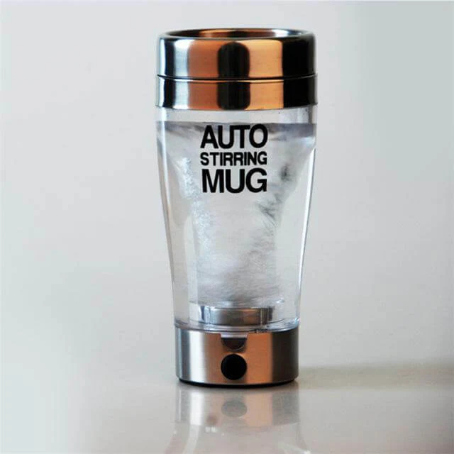 Self Stirring Stainless Steel Transparent Cup - Image 2