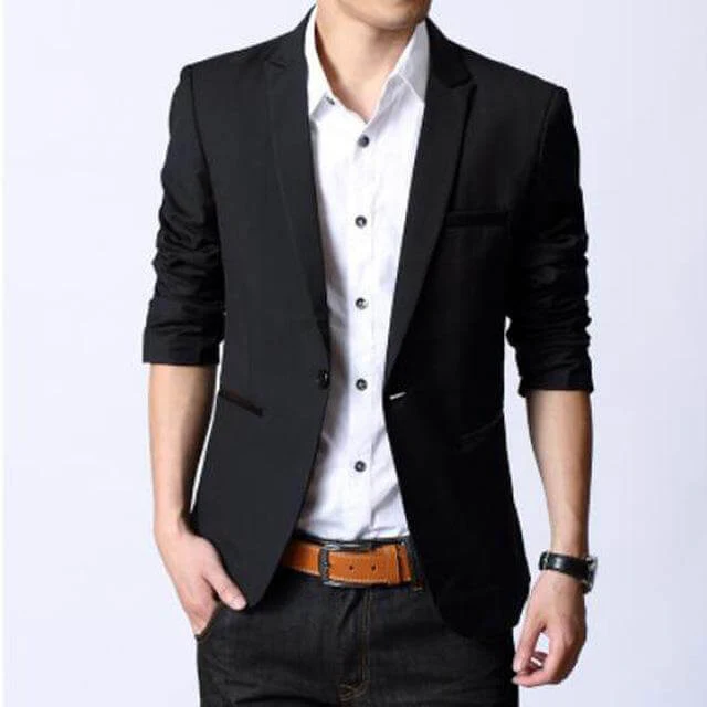 Business Casual Suit Men Blazers - Image 2