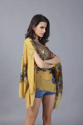 Bohemian Chiffon Vintage Blouse for Women - Image 2