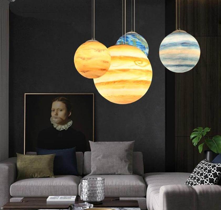 Modern Creative Universe Planet Pendant Light - Image 2