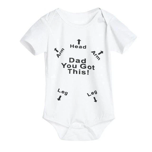 '' Dad You got this! '' Funny Baby Jumpsuit for babies - Image 2
