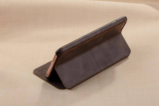 X-Level Luxury Cowboy Ultra Thin Nostalgia Leather Flip Phone Case For iphone Models - Image 3