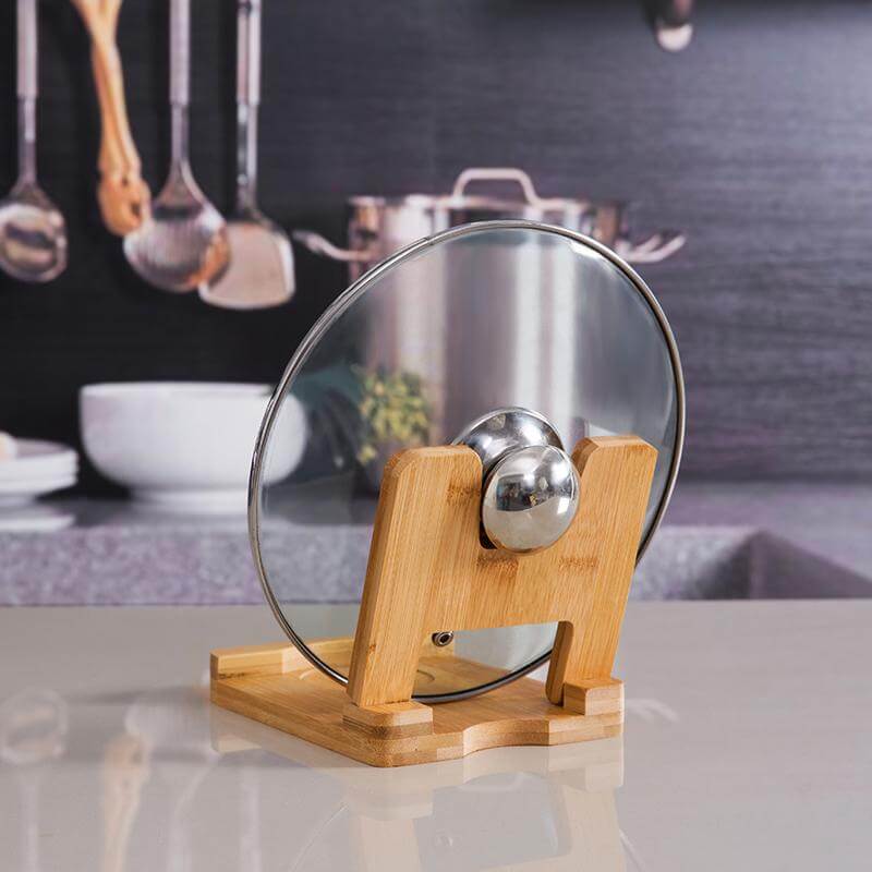 Cutting Board Foldable wooden pot lids holder - Image 1
