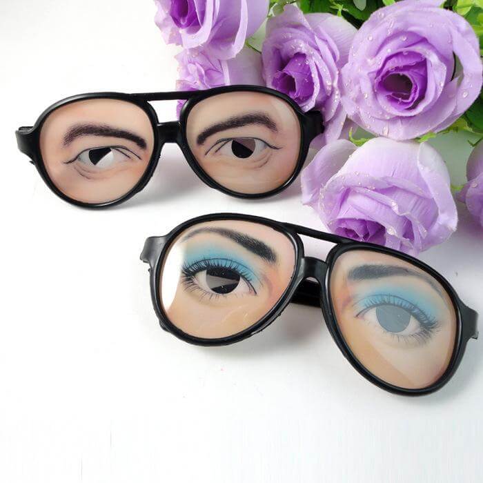 Tricky Glasses With Fake Eyes - Image 1