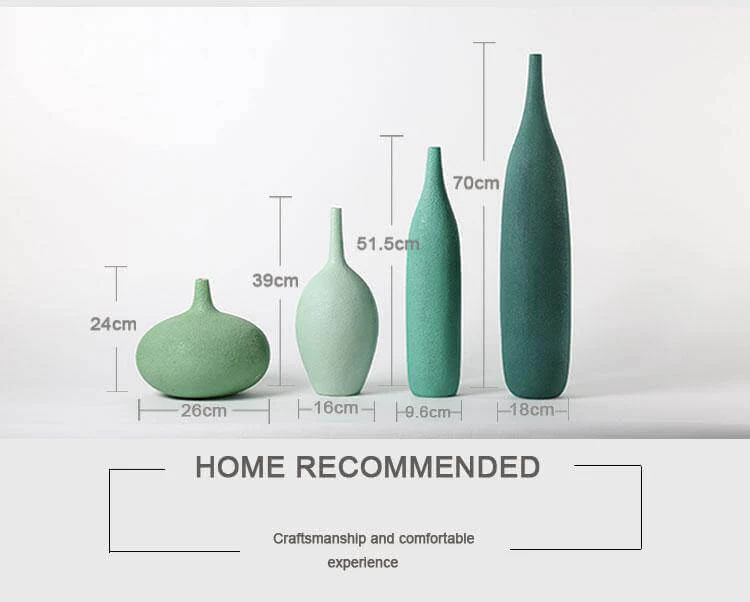 Interior Green Resin Flower Stone Vase for Home Decoration - Image 3
