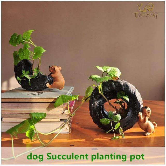 Cute Dog FlowerPot decoration - Image 3