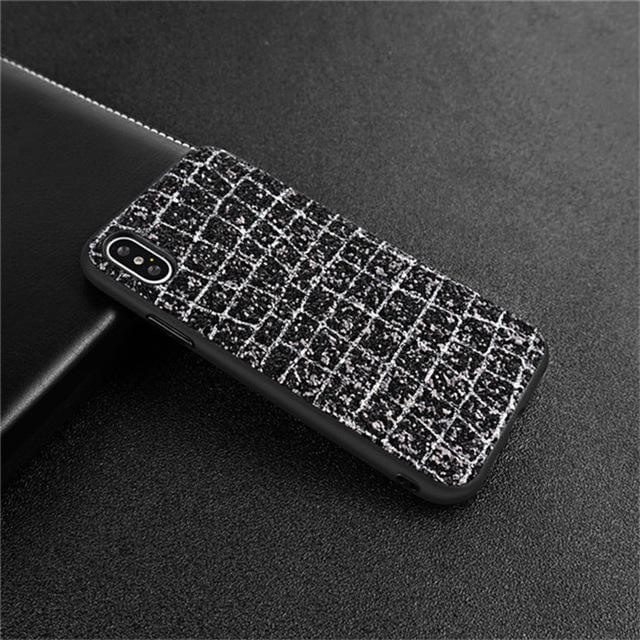 3D Grid Scales Soft Silicone Back Cover For iPhone Models - Image 2
