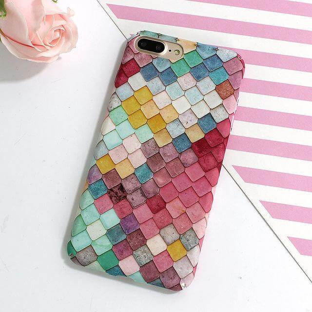 Colorful Fish Scales Case For iPhone Models - Image 2