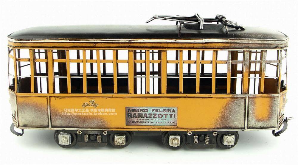Iron Metal Italian Vintage Antique Train Craft - Image 2