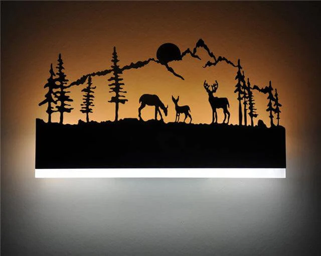 Black Acrylic Creative Modern Led Wall Lights - Image 3