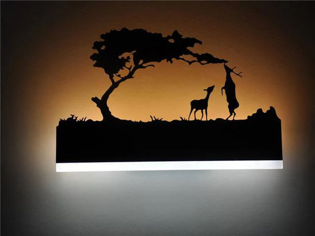 Black Acrylic Creative Modern Led Wall Lights - Image 2