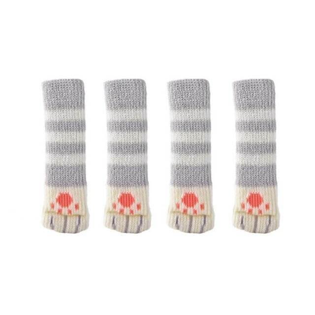 Lovely 4Pcs Cat feet Chair Leg Covers Floor Protectors - Image 2