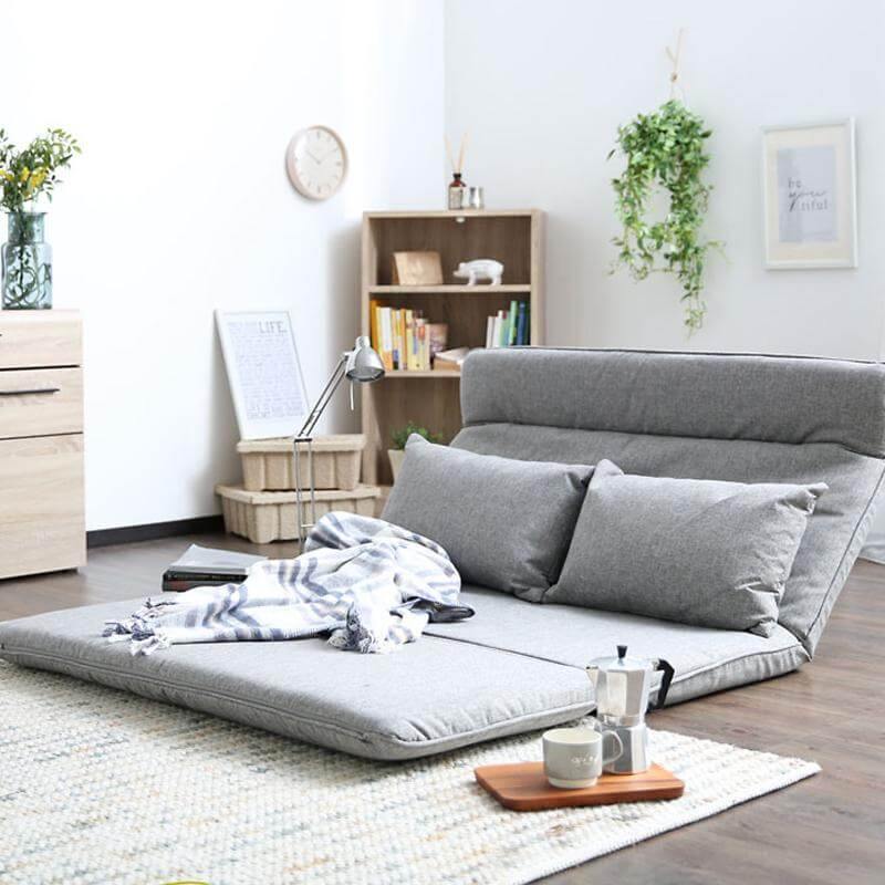 Modern Japanese Style Floor Legless Floor Futon Sofa - Image 1