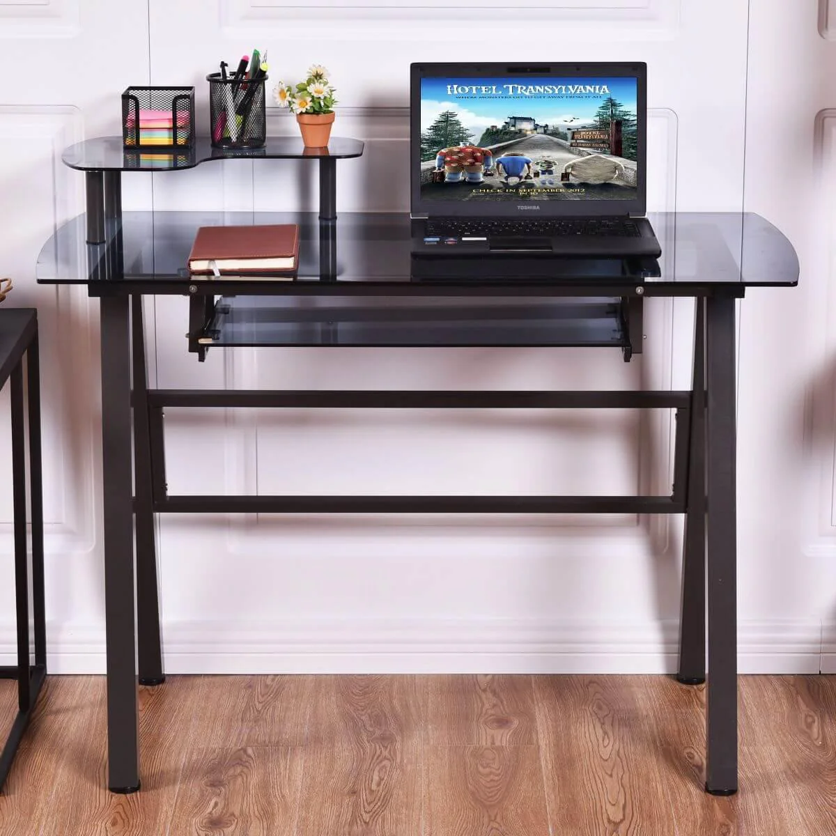 Modern Home/Office Workstation Metal Frame with Printer Shelf Table - Image 3