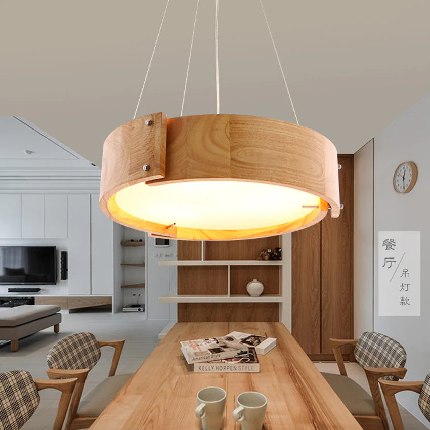 Nordic Wooden Luxury Select LED Pendant Light - Image 1