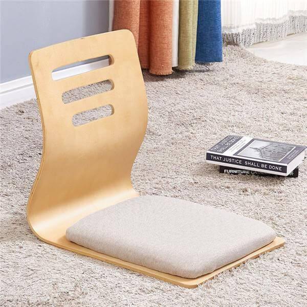 Modern Japanese Legless Chair Made From Plywood - Image 3