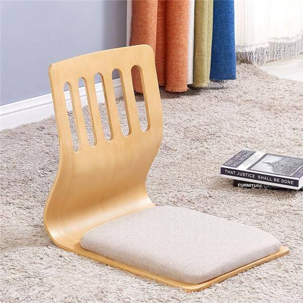 Modern Japanese Legless Chair Made From Plywood - Image 2