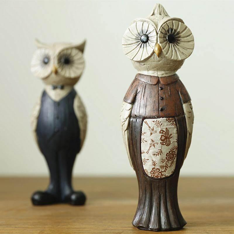 Retro Owl Art Ornaments Home Decoration - Image 1