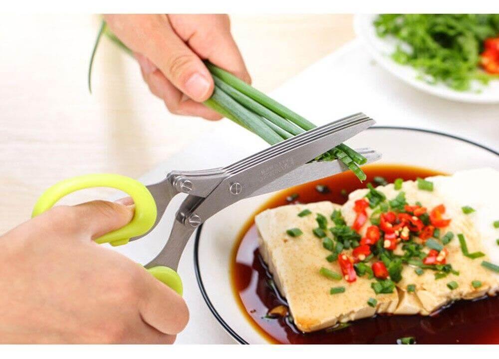 5 Layers Stainless Steel Multifunctional Kitchen Scissors - Image 3