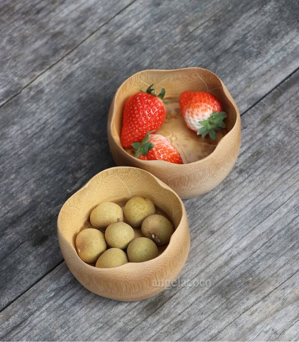 Handmade Natural Bamboo Bowls - Image 3