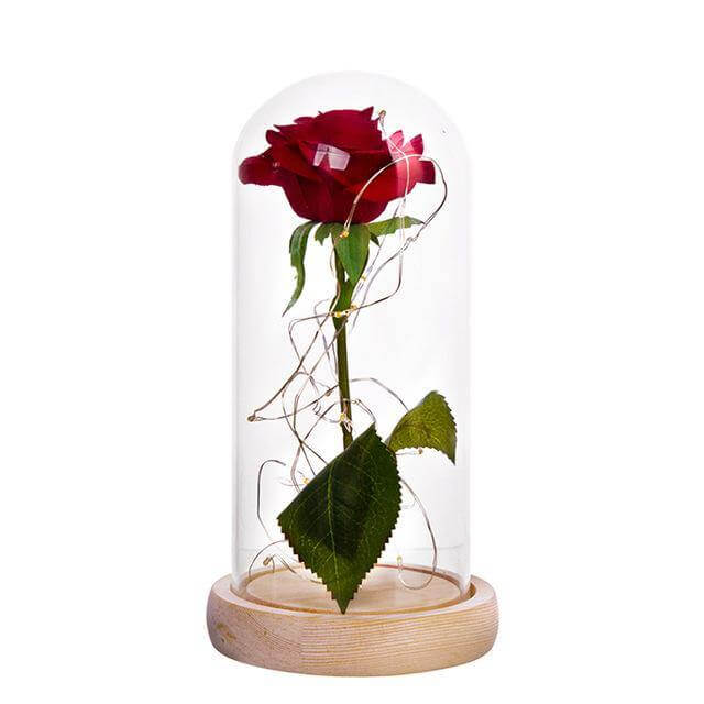 1Pcs Beast Red Rose Flower Vase - Image 2