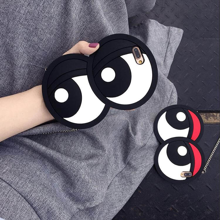 3D Big Eyes Soft Silicone Iphone Cases - Image 2