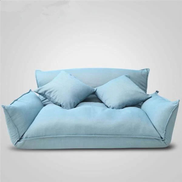 Sleeper Modern Legless Sofa with 2 Pillows - Image 2