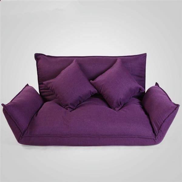 Sleeper Modern Legless Sofa with 2 Pillows - Image 3