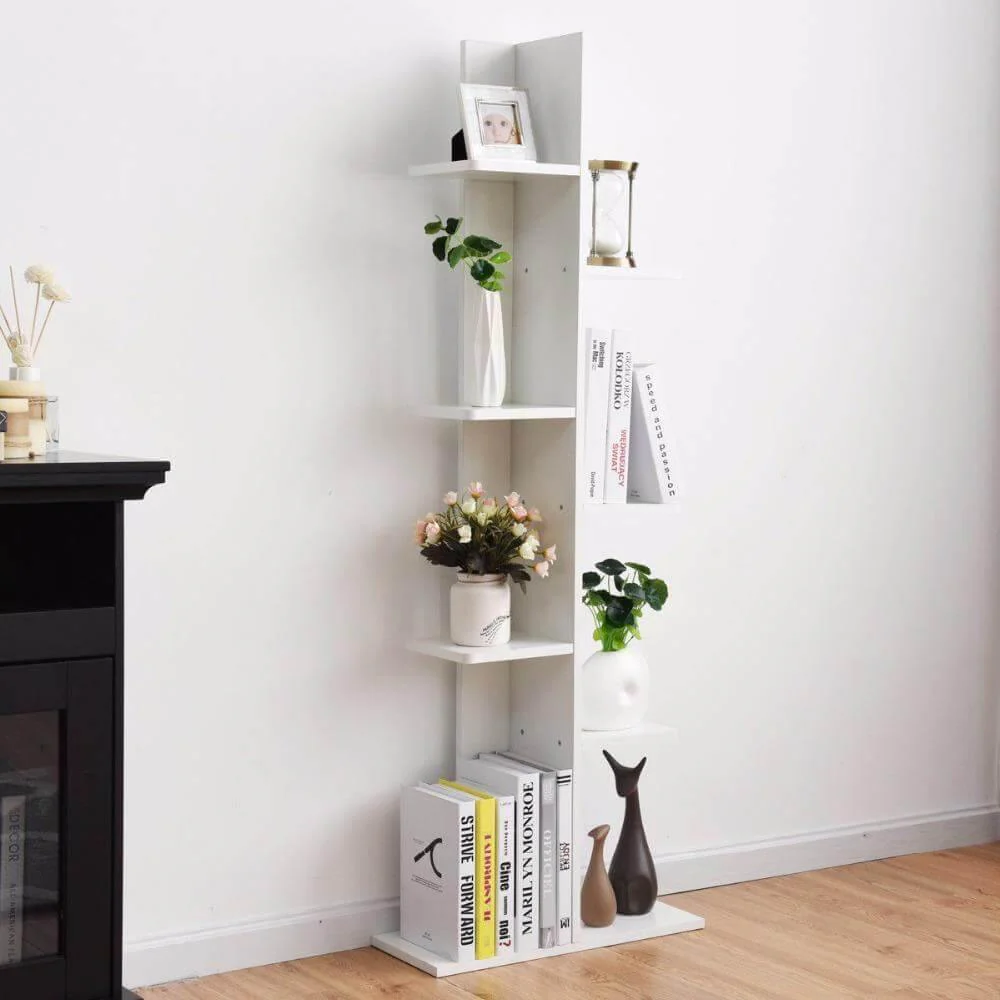 Wooden Modern Open Concept Bookcase with Shelves - Image 3