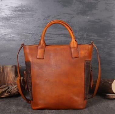 Vintage Pure Leather Luxury Women One Shoulder Purse - Image 3