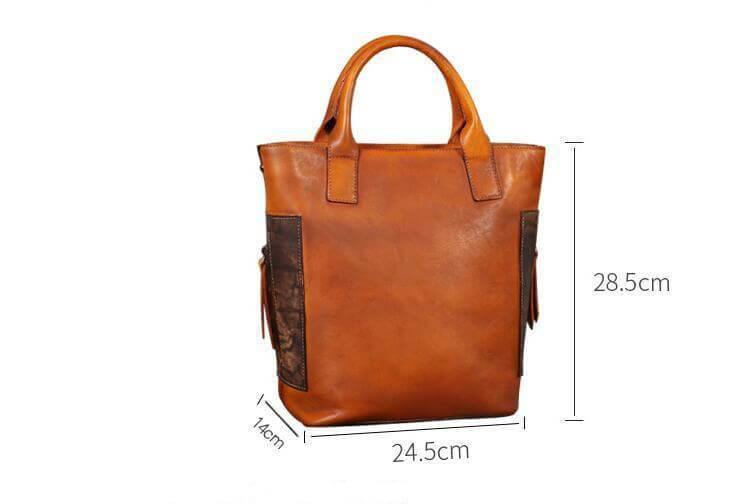 Vintage Pure Leather Luxury Women One Shoulder Purse - Image 2