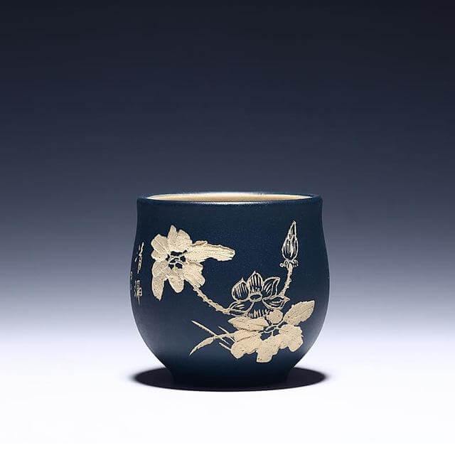 Handmade Landscape Pattern Chinese Tea Cup - Image 2